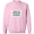 Dance Dad Announcement Crewneck Pullover Sweatshirt