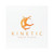 Kinetic Dance Studio Car Magnet — Round Black & White School Logo Magnet