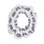 Sole Intensity dance Academy Monochrome Badges Scrunchie — Black & White Graphic Hair Tie