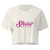 Shaw Dance Ladies Flowy Cropped Tee