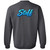 Double Sided Donnas Dance Staff Gildan Crewneck Pullover Sweatshirt