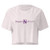 SNS Women’s crop top