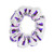 YAPP361  Scrunchie — Black & White Graphic Hair Tie