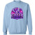 LDC Amythyst Cheer Dad 1 Gildan Crewneck Pullover Sweatshirt