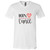 Born To Dance Heart Short Sleeve V-Neck T-Shirt
