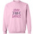 Love To Dance purple Crewneck Pullover Sweatshirt