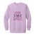 Love To Dance purple Garment-Dyed Adult Crewneck Sweatshirt