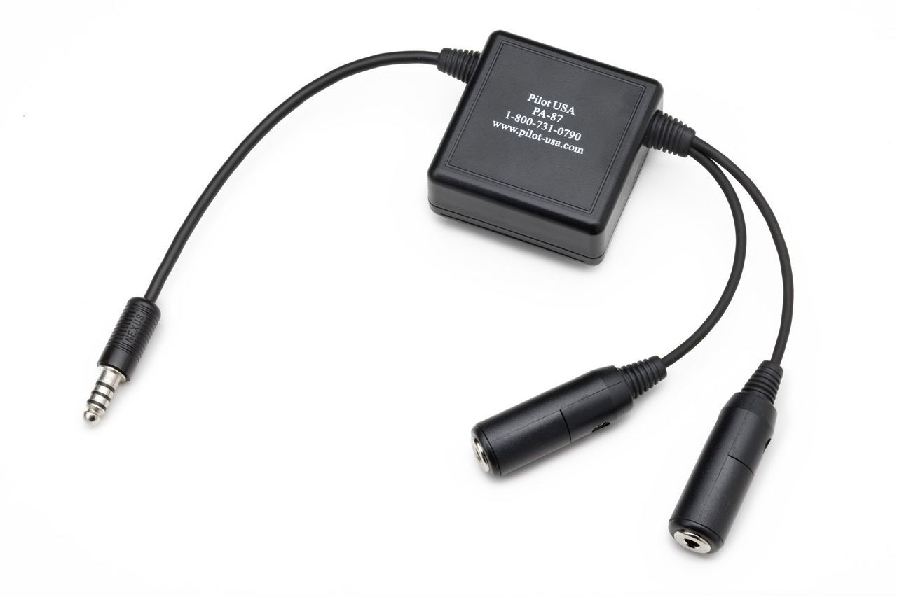 Aircraft Headset Impedance Converter Hi (GA) to Low (Military