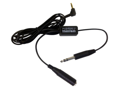 Helicopter Audio Recording Cable for GoPro HERO2 & 1/8