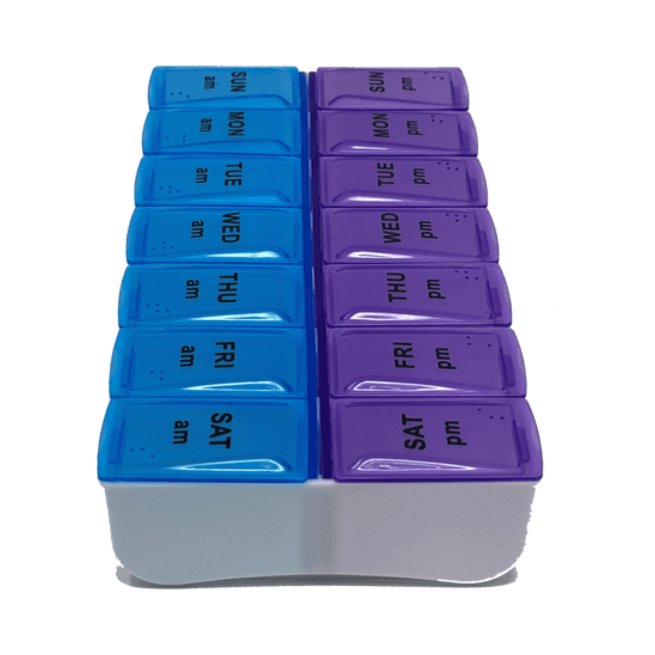 7 Day Pill Organizer Am Pm Easy Push Button (7-Day) AM/PM Pill Organizer | Med Manager