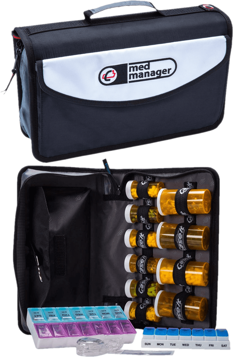The Med Manager Mini Medicine Organizer and Pill Case The Med Manager Mini Medicine Organizer and Pill Case