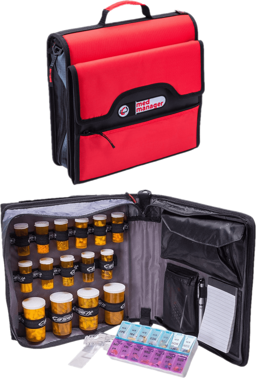 The Med Manager Deluxe Medicine Organizer and Pill Case The Med Manager Deluxe Medicine Organizer and Pill Case