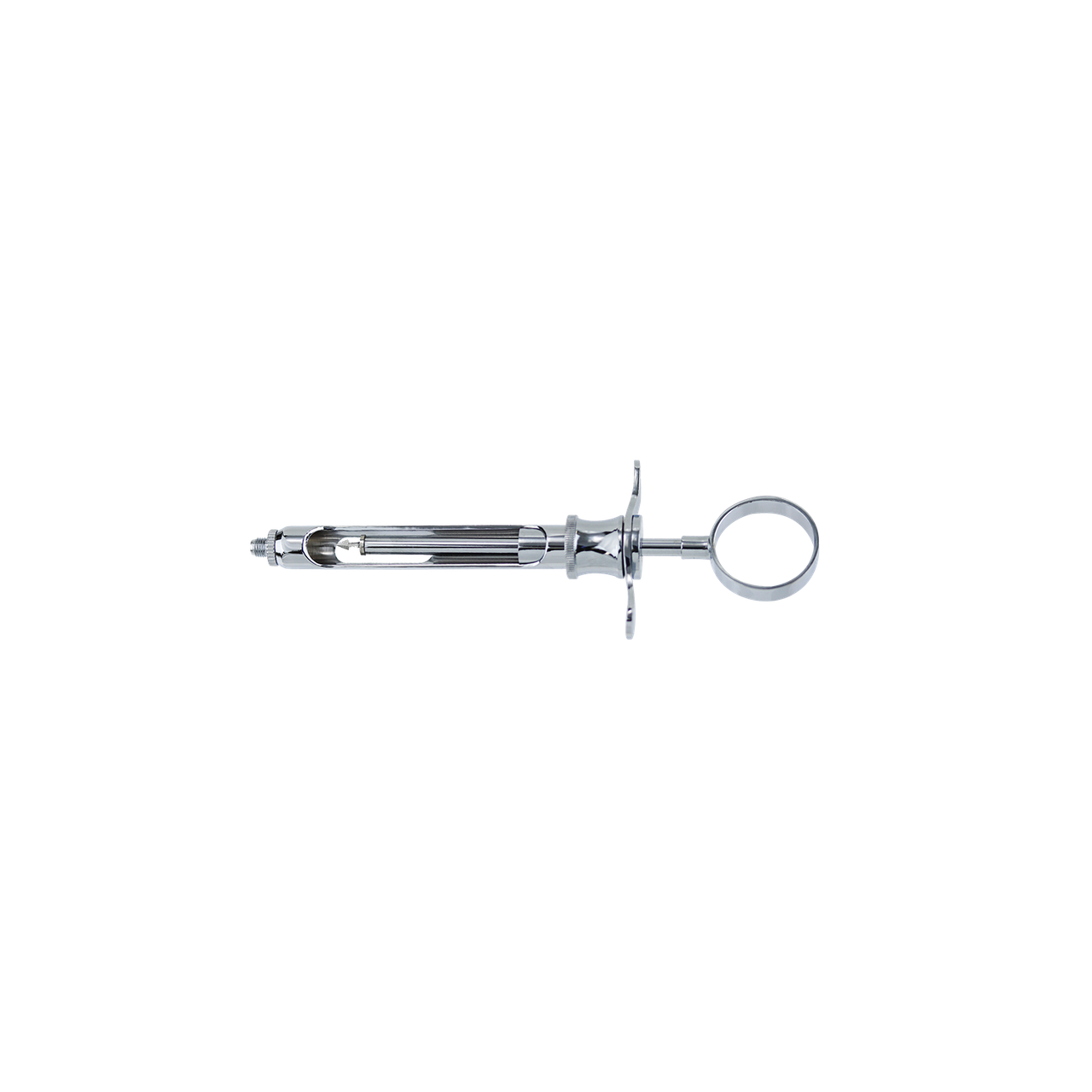 Medentra Dental Aspirating Syringe 1.8ml – Self-Aspirating Anesthetic Syringe With Thumb Ring, Stainless Steel, CE Approved