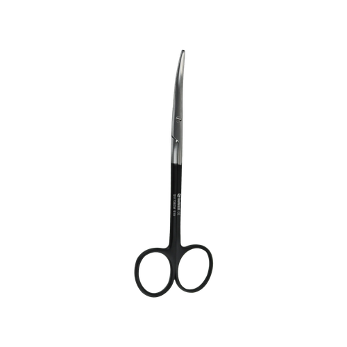 Dr. Ziv Mazor Scissors TC Metzenbaum CVD 14.5cm Serrated - Black Titanium