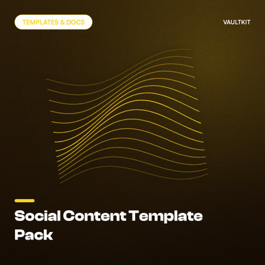Social Content Template Pack