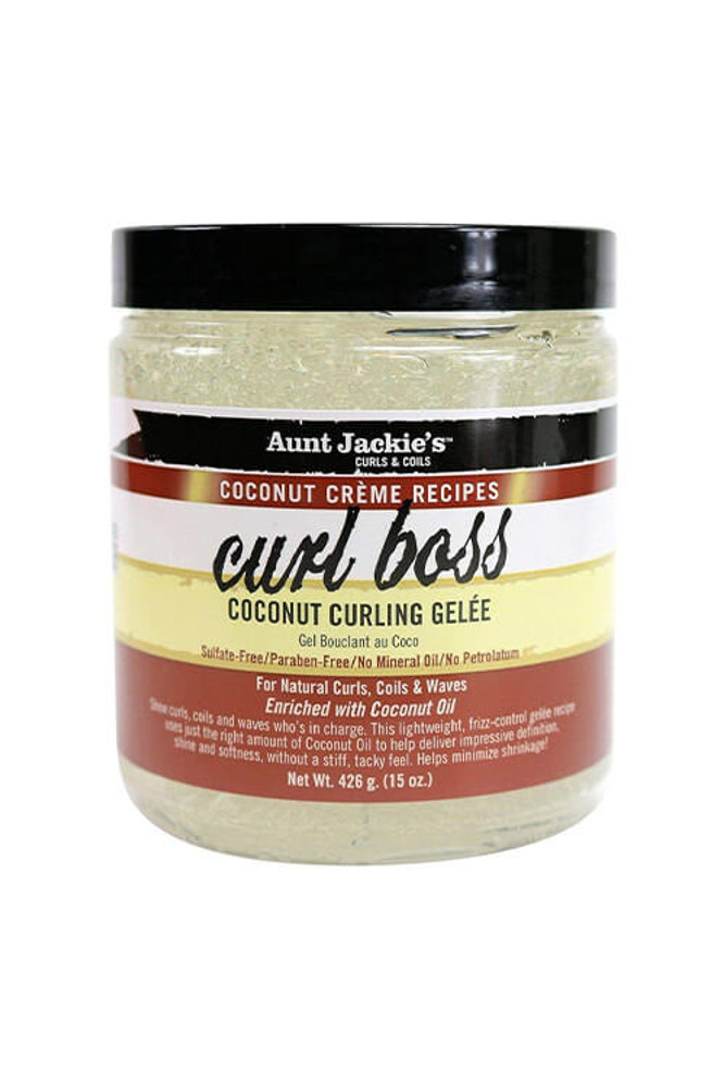 Aunt Jackie's Curl Boss, Coconut Curling Gelee 15 oz Aunt Jackie's Curl Boss, Coconut Curling Gelee 15 oz