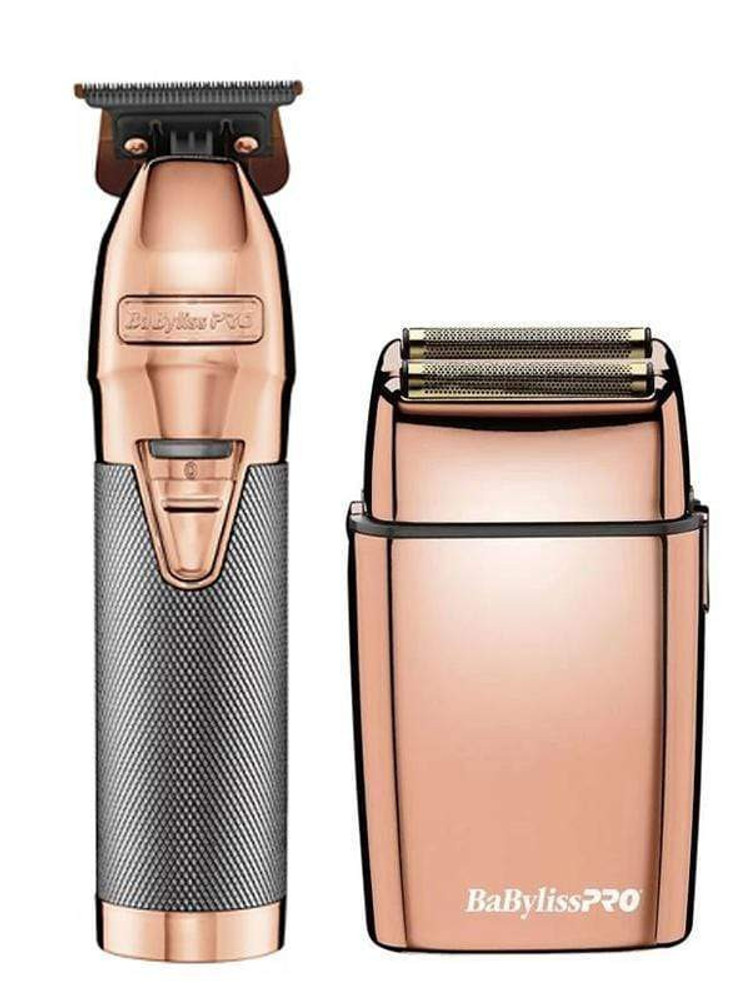 BaByliss PRO RoseFX Metal Outliner Skeleton Trimmer & Shaver Collection Combo BaByliss PRO RoseFX Metal Outliner Skeleton Trimmer & Shaver Collection Combo