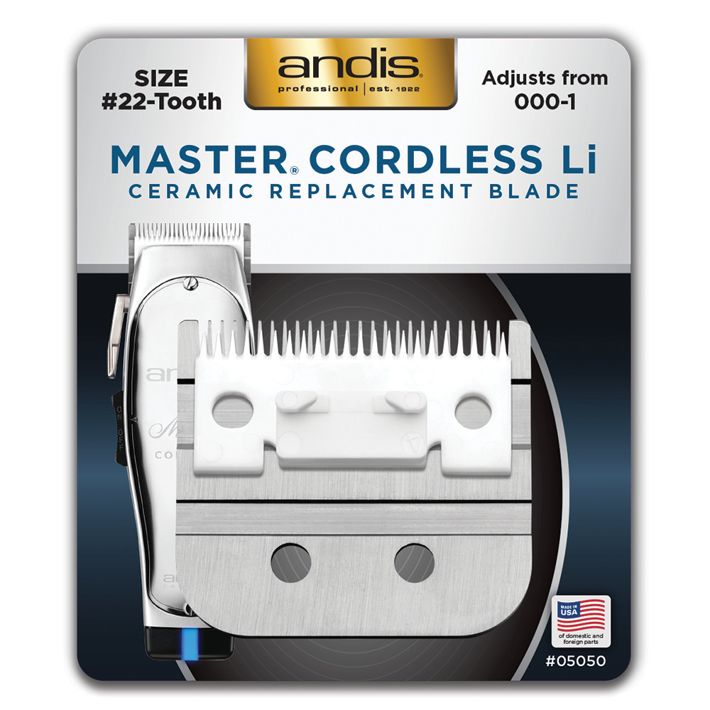 Andis Master Cordless Li Adjustable Ceramic Replacement Blade 05050 Andis Master Cordless Li Adjustable Ceramic Replacement Blade 05050
