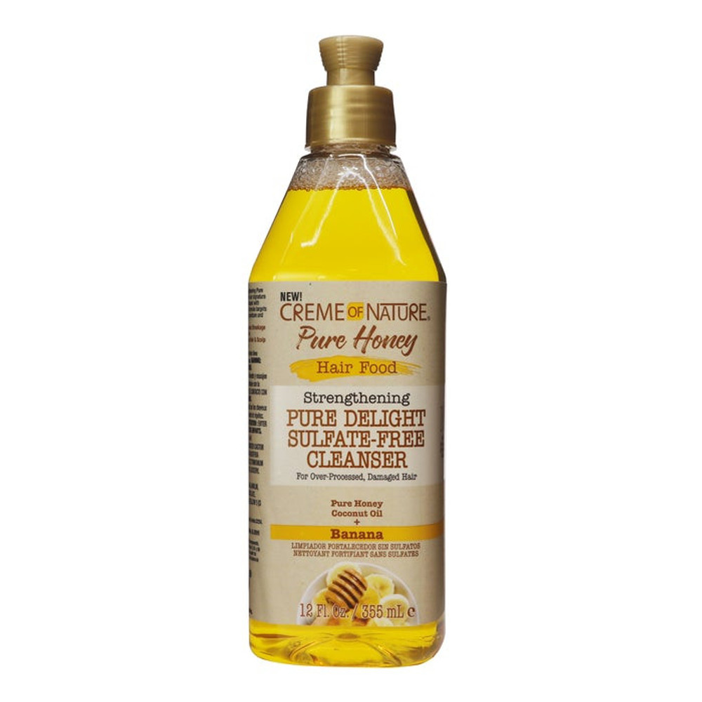 Creme of Nature Banana Strengthening Pure Delight Sulfate-Free Cleanser 12 oz. Creme of Nature Banana Strengthening Pure Delight Sulfate-Free Cleanser 12 oz.