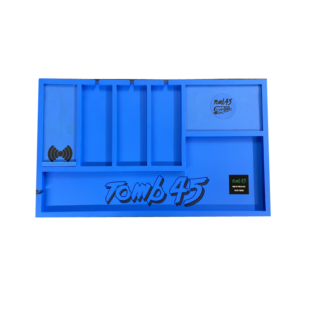 Tomb 45 Powered Wireless Charging Organizing Station Mat – BLUE  Tomb 45 Powered Wireless Charging Organizing Station Mat – BLUE