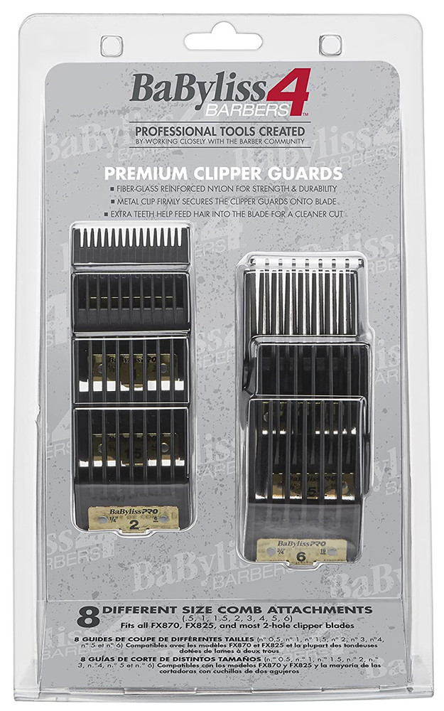 Babyliss Pro Premium FXPCG Clipper Guards 8 Pcs  Babyliss Pro Premium FXPCG Clipper Guards 8 Pcs