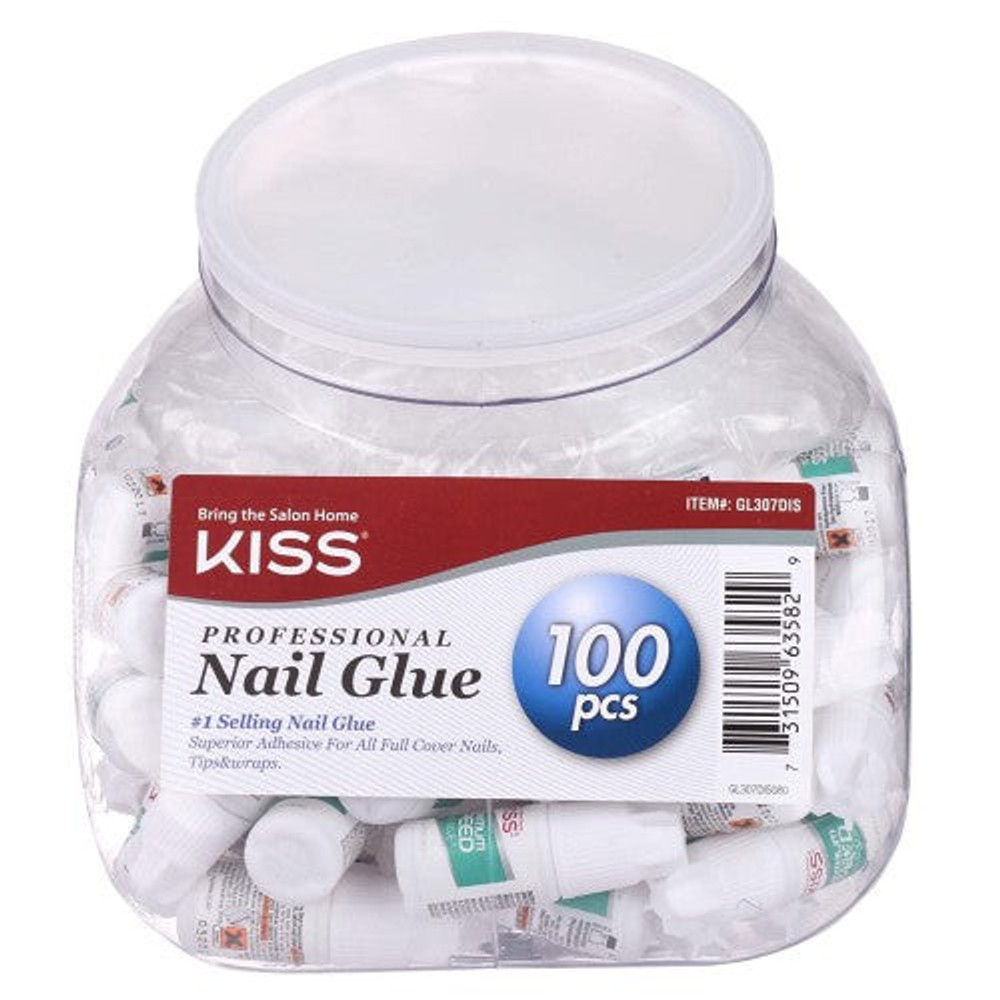 Kiss Professional Nail Glue Maximum Speed and Fast Drying - 100 pcs Kiss Professional Nail Glue Maximum Speed and Fast Drying - 100 pcs
