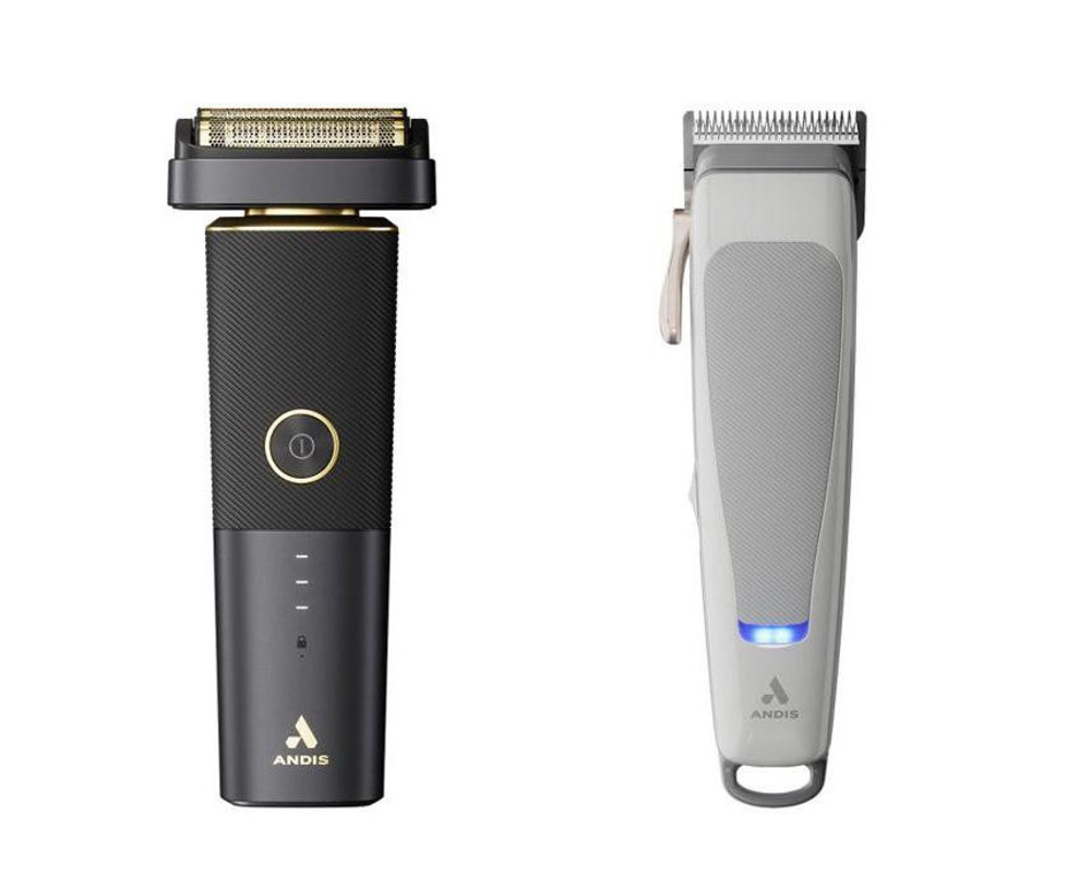Andis Grey reVITE Cordless Clipper and Andis reSurge Shaver Combo  Andis Grey reVITE Cordless Clipper and Andis reSurge Shaver Combo