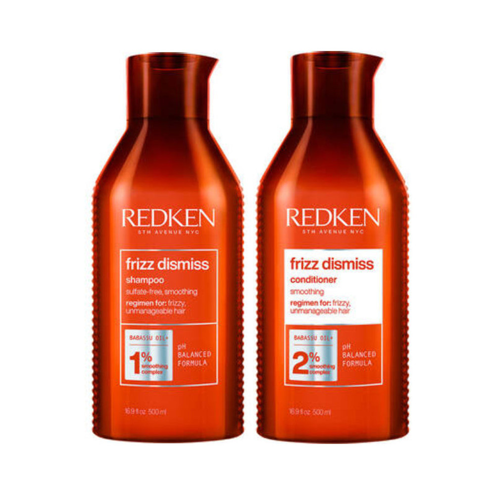 REDKEN Frizz Dismiss shampoo and conditioner gift set combo 16.9 oz.  REDKEN Frizz Dismiss shampoo and conditioner gift set combo 16.9 oz.