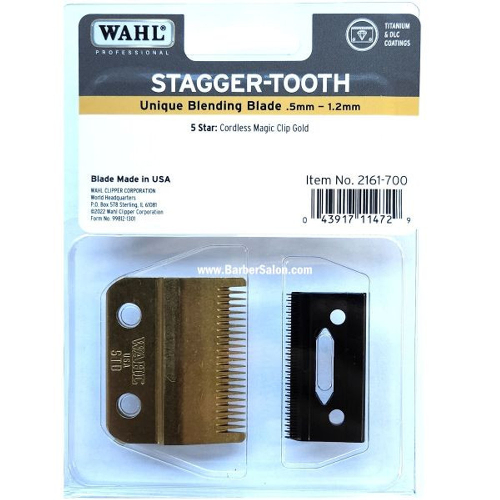 WAHL Stagger-Tooth CRUNCH Blade for Gold Magic Clipper 2161-700 WAHL Stagger-Tooth CRUNCH Blade for Gold Magic Clipper 2161-700