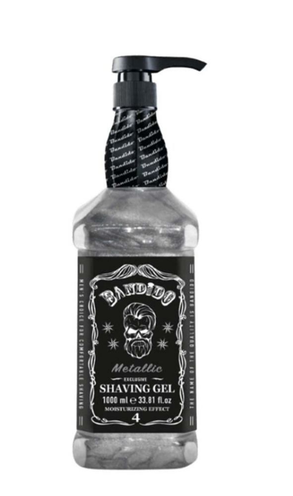 Bandido Metallic Silver Shaving Gel 33.81 oz. Bandido Metallic Silver Shaving Gel 33.81 oz.
