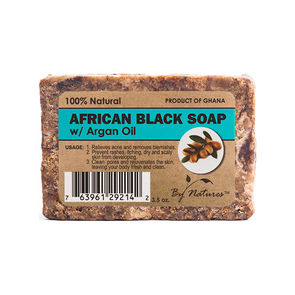 By Natures 100% African Black Soap with Argan Oil 3.5 oz.  By Natures 100% African Black Soap with Argan Oil 3.5 oz.