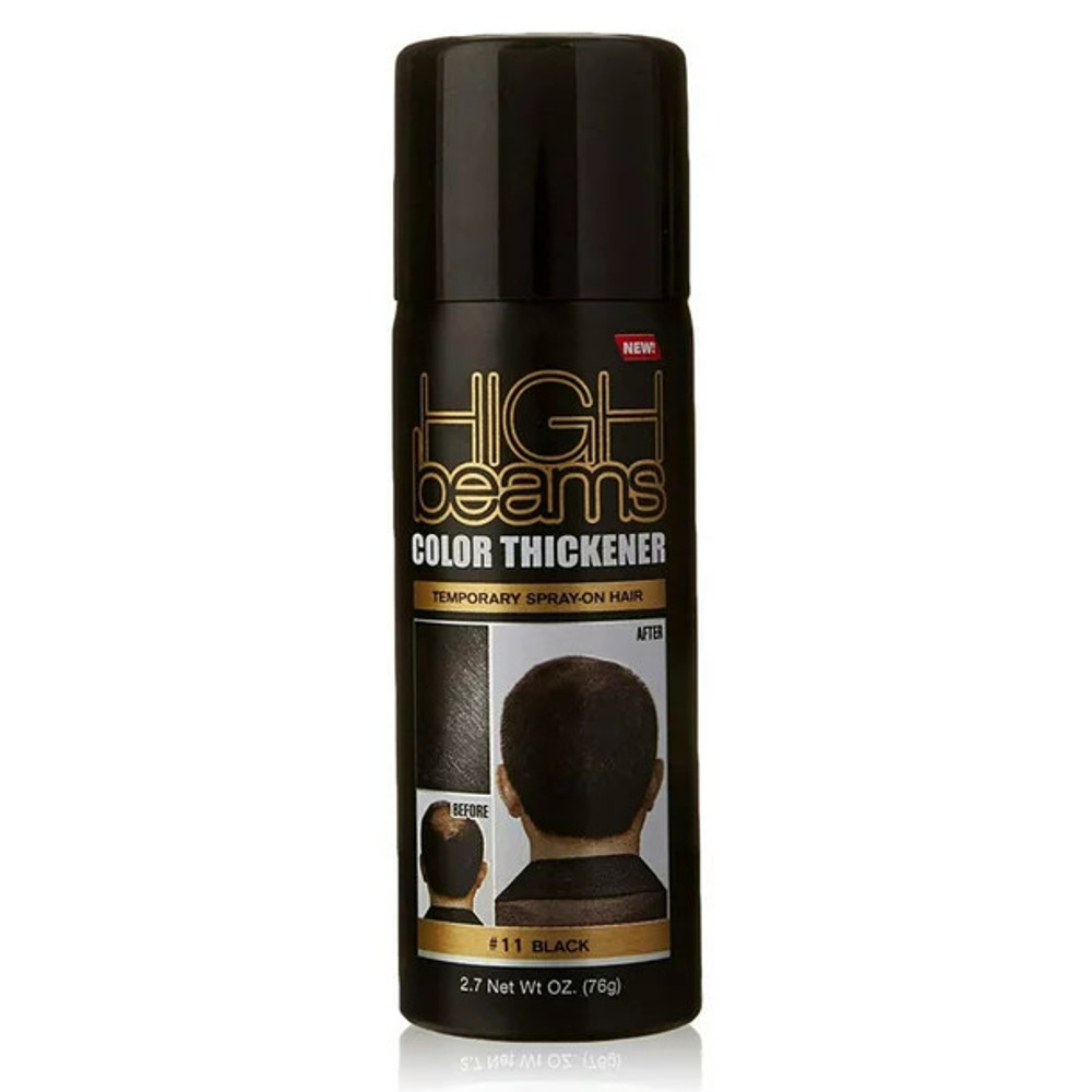 High Beams Color Thickener Temporary Spray-On Hair - Black 2.7 oz High Beams Color Thickener Temporary Spray-On Hair - Black 2.7 oz