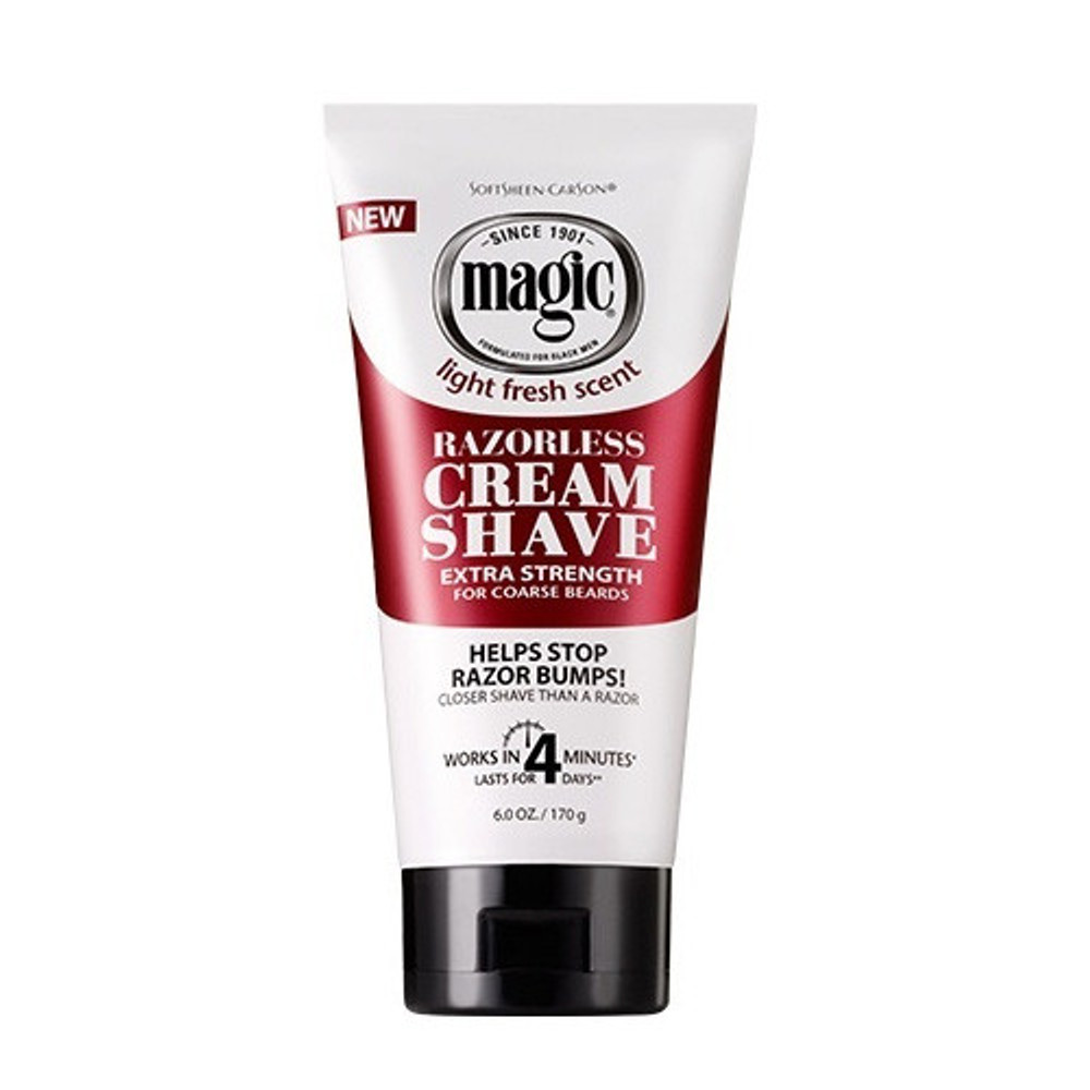 Magic Razorless Cream Shave Extra Strength 6 oz Magic Razorless Cream Shave Extra Strength 6 oz