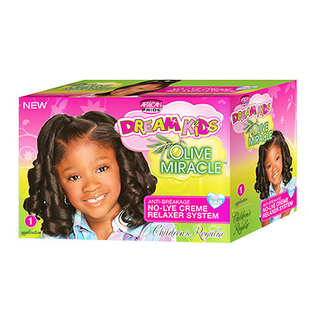 African Pride Dream Kids Olive Miracle Anti-Breakage Relaxer System African Pride Dream Kids Olive Miracle Anti-Breakage Relaxer System