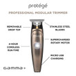 Gamma+ Professional Protégé Gunmetal Cordless Trimmer  Gamma+ Professional Protégé Gunmetal Cordless Trimmer