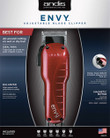 Andis Envy™ Adjustable Blade Clipper, #66215 Andis Envy™ Adjustable Blade Clipper, #66215