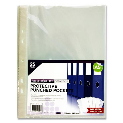 A5 25 Punched Pockets