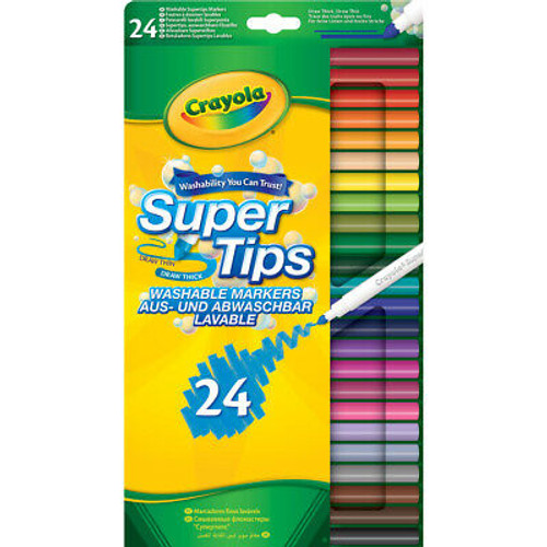 Crayola Pkt.24 Supertips Washable Marker
