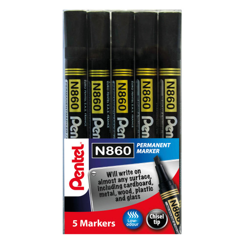 N860 CHIS TIP PERM MKR 5 PCE WALL BLK