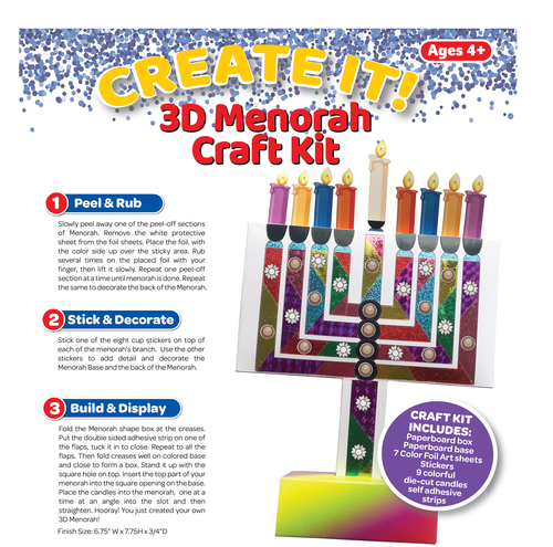 CREATE IT! 3D MENORAH