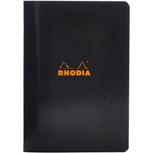 Rhodia sq BLACK stapled notebook