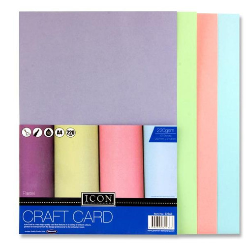 Icon Pkt.10 A4 220gsm Craft Card - Paste