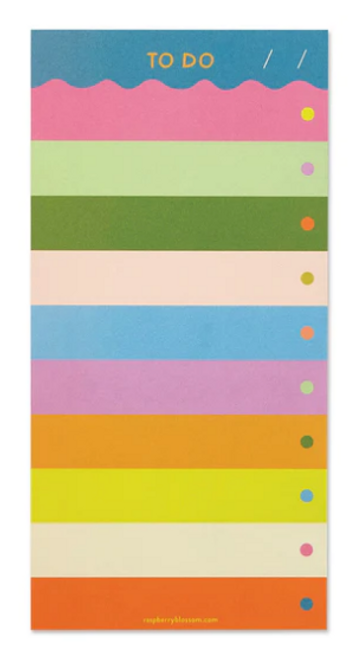 Rainbow Wave List Pad with Magnet