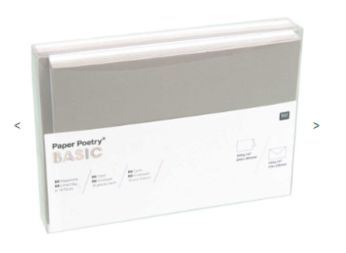 CARD SET WHITE/GREY,B6 FSC MIX 36 PCS
