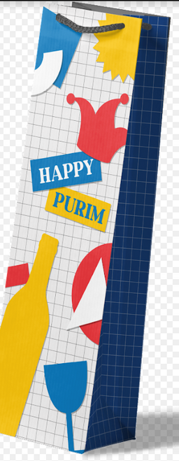HAPPY PURIM WINE BAG 71201