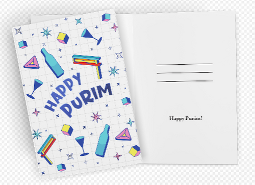  Purim Greeting Card 71623