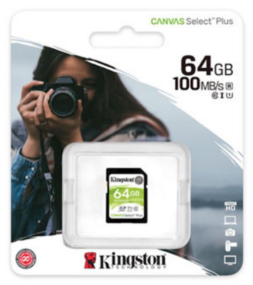 Kingston 64GB Plus SD Class 10