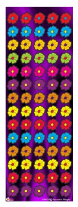 6028 Colorful Flower Die-cut Stickers