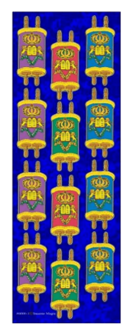 6006-2 Sefer Torah Die-cut Stickers