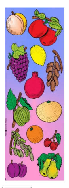 6027 Fruit Die-cut Stickers